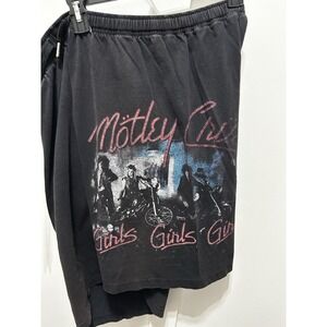 Vintage 1980s Motley‎ Crue Girls Girls Girls T-Shirt + Shorts Set Single Stich